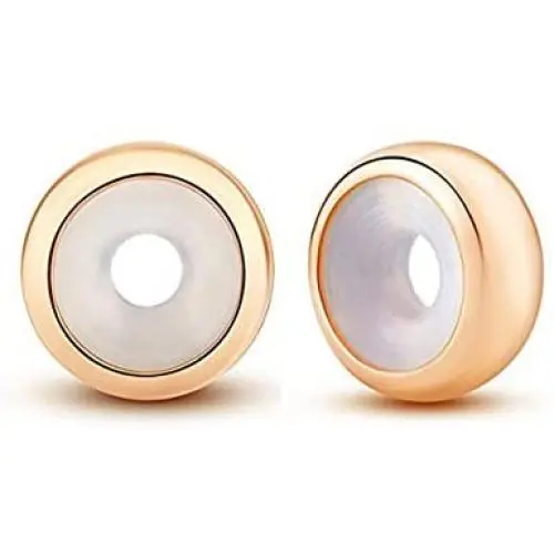Round Spacer Beads Clip Stopper Charms Sterling Silver for European Bracelets 2PCS Round Spacer Beads Clip Stopper Charms Sterling Silver for European Bracelets 2PCS