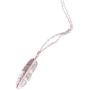 JOYID Simple Leaf Feather Pendant Necklace Long Chain Sweater Necklace Fashion Jewelry for Women