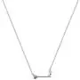 N+A Minimalist Heart Key Pendant 925 Sterling Silver Necklace for Women Girls Small Cute Love Bar Drop Link Charm Chain Adjustable Hypoallergenic Valentine Christmas Jewelry Gift