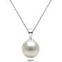 White Japanese AAAA 6-9mm Akoya Cultured Pearl Pendant Necklace 16''/18'' Solitaire Necklace Pendant