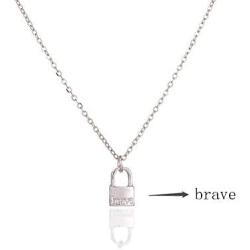Message Card Friendship Sailing Necklace Brave Sea Wave Pendant Chain Good Luck Necklace with Gift Card