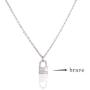 Message Card Friendship Sailing Necklace Brave Sea Wave Pendant Chain Good Luck Necklace with Gift Card
