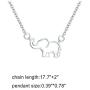 Your Always Charm Elephant Necklace for Women,Elephant Friendship Necklace for Girls Birthday Gifts