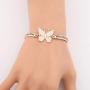 KUIYAI Now She Flies with Butterflies Bracelet Butterfly Charm Bracelet Memorial Jewelry Loss Jewelry Gift for Her