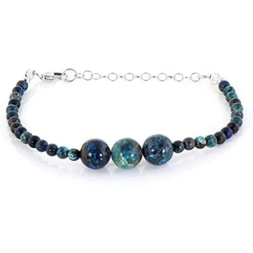 NirvanaIN Chrysocolla Bracelet Unique Gift for Wife Gemstone Jewelry Blue-Green Bracelet Yoga Jewelry Handmade Jewelry Healing Adjustable Bracelet NirvanaIN Chrysocolla Bracelet Unique Gift for Wife Gemstone Jewelry Blue-Green Bracelet Yoga Jewelry Handmade Jewelry Healing Adjustable Bracelet