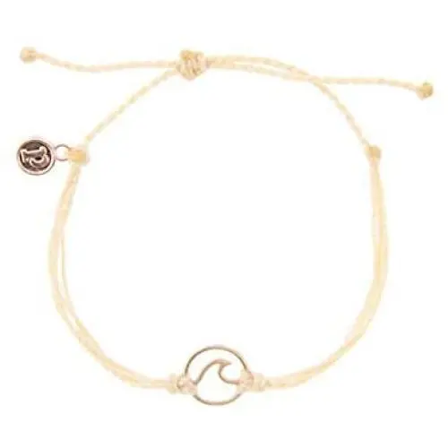 Pura Vida Rose Gold Wave OG Bracelet - Plated Charm, Adjustable Band - 100% Waterproof Pura Vida Rose Gold Wave OG Bracelet - Plated Charm, Adjustable Band - 100% Waterproof