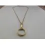 1928 Jewelry Gold Toned Magnifying Glass Necklace