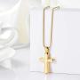zeqingjw Cross Urn Necklaces Cremation Jewelry for Ashes Pendants Stainless Steel Memorial Keepsake Ash Jewelry