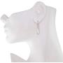 Sterling Silver Elongated Teardrop Dangle Hook Earrings