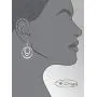Pepe Dominguez 925 Sterling Silver 3 Hoops in Satellite Orbit Dangle Earrings Pepe Dominguez 925 Sterling Silver 3 Hoops in Satellite Orbit Dangle Earrings