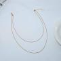 TseanYi Gold Italian Box Necklace Choker Boho Layered Skinny Chain Necklaces Vintage Minimalist Necklace Jewelry for Women and Girls