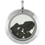 Starborn Gemstone Window Pendant in Stainless Steel