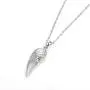 Kaletine Angel Wings Pendant Necklace Sterling Silver 925 Cubic Zirconia Adjustable Cable Chain 16in+2in Extender Kaletine Angel Wings Pendant Necklace Sterling Silver 925 Cubic Zirconia Adjustable Cable Chain 16in+2in Extender