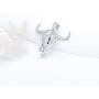 LGSY Bull Cage Pendants for Pearl Jewelry Making Sterling Silver, Design Pearl Cage Pendants for Adorable Gift