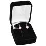 Quality Jewels 14k Gold Earrings, Yellow Gold Dangle Earrings with Round Cubic Zirconia Stone and Easy-to-Use Secure Leverback Clasp