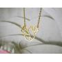 La Menagerie Squirrel Gold Origami Jewelry - Gold Geometric Chain Necklace – 18 Karat Plated Gold Necklace for Women & Girls – Stylish Squirrel Pendant Necklace