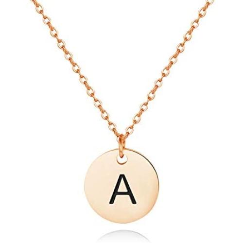 Sereney Initial Necklaces, 18k Gold/Rose-Gold/Silver Plated Engraved Letter Necklace for Women, Gifts for mom, Women Jewelry to Best Friend, Bridesmaid.