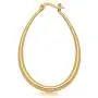 Highstreet Sterling Silver plated oval large hoop earrings for women | easy to wear and Hypoallergenic| silver or gold plated you choose | click top Highstreet Sterling Silver plated oval large hoop earrings for women | easy to wear and Hypoallergenic| silver or gold plated you choose | click top