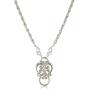 1928 Jewelry Silver-Tone Heart Eyeglass Holder Pendant Necklace, 28''