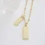 HONEYCAT Small Dog Tag Together Necklace in Gold, Rose Gold, or Silver | Minimalist, Delicate Jewelry HONEYCAT Small Dog Tag Together Necklace in Gold, Rose Gold, or Silver | Minimalist, Delicate Jewelry