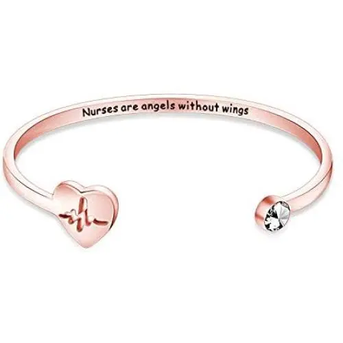 CENWA Nurse RN Jewelry Nurses are Angels Without Wings Cuff Bracelet Thank You Nurse Gift Nurse Graduation Gift Nurses Day Doctor Jewelry Gift CENWA Nurse RN Jewelry Nurses are Angels Without Wings Cuff Bracelet Thank You Nurse Gift Nurse Graduation Gift Nurses Day Doctor Jewelry Gift