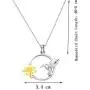 AKTAP Hummingbird Necklace with Flowers Hummingbird Gift Animal Gift for Women Girls