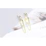 Tassel Chain Drop Dangle Small Hoop Earrings for Women Girls Men Chain Dangle Korean Kpop Hinged Hoop Earrings