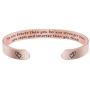Joycuff Inspirational Rose Gold Bracelet Friendship Gifts for Her Girl Women Daughter Jewelry Best Friend BFF Cuff