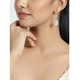 YoTreasure Moonstone Blue Topaz 925 Sterling Silver Dangle Earrings Jewelry