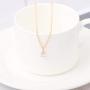 Fstrend Fashion Rhinestone Necklace Dainty Simple Choker Necklaces Jewelry for Women and Girls(Gold)