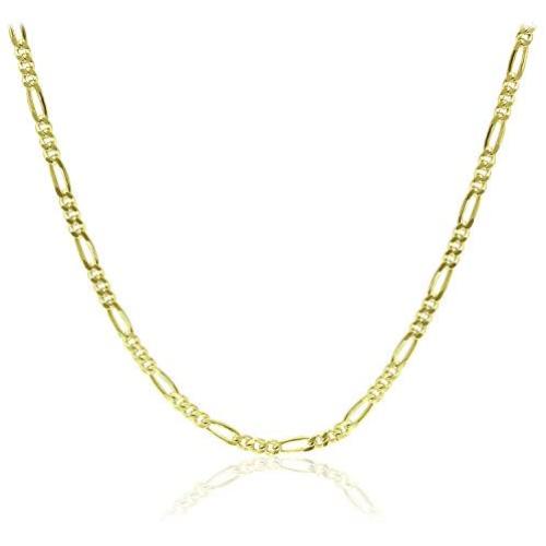 Michael Zweig 925 Sterling Silver Necklace for Women - Sterling Silver Figaro Chain Necklace | 1.5 mm Thickness with Spring Ring, Italy Tag