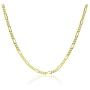 Michael Zweig 925 Sterling Silver Necklace for Women - Sterling Silver Figaro Chain Necklace | 1.5 mm Thickness with Spring Ring, Italy Tag