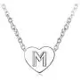 SBI Jewelry Silver Initial Heart Choker Necklace Women Dainty Letter Necklace for Birthday Anniversary Valentines Day