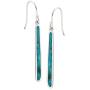 Silpada Turquoise Drop Compressed Turquoise Drop Earrings in Sterling Silver
