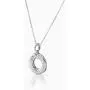 Joolala Karma Infinity 925 Sterling Silver Necklace for Woman Elegant and Stylish – Gorgeous Oxidized Finish - 16
