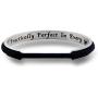 WUSUANED Mary Poppins Quote Practically Perfect in Every Way Hair Tie Grooved Cuff Bangle Bracelet Mother Daughter Friendship Gift