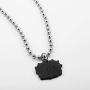 YYJL Betty Boop Enamel Metal Necklace Pendant Fashion Cute Anime Girl Charm Bead Chain Necklaces for Women Girls