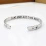 MMTTAO Bracelets for Women Inspirational Bracelet Gifts for Women Girls Men Cuff Bangle Motivational Friendship Encouragement Personalized Mantra Quote Jewelry Graduation Birthday Gifts for Teen Boys