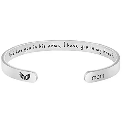 Joycuff Memorial Gifts for Loss of Loved Remembrance Bracelet Condolence Gift God Has You in His Arms I Have You in My Heart Joycuff Memorial Gifts for Loss of Loved Remembrance Bracelet Condolence Gift God Has You in His Arms I Have You in My Heart