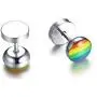 MPRAINBOW Relationship Earrings/Gay Lesibian Studs Earrings/Pride Princess Rainbow Jewelry/Stainless Steel/Love is Colorful MPRAINBOW Relationship Earrings/Gay Lesibian Studs Earrings/Pride Princess Rainbow Jewelry/Stainless Steel/Love is Colorful