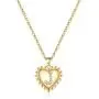 Hidepoo Heart Initial Necklaces for Women Girls, 14K Gold Filled Dainty Heart Pendant Letter Alphabet Necklace Cubic Zirconia Cute Initial Heart Necklace for Women Kids Girls Jewelry Gifts