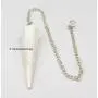 Amazing Gemstone Crystal Pendulum for Divination - Dowsing Pendulum Necklace with Chakra Chain and Crystal Ball for Reiki Healing and Crystal Grid Meditation