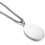 Rockyu Coin Necklace for Men Women Gold Plated Stainless Steel Coin Pendant Engraved Virgin Mary Christian Jewelry with Lattering Miraculous Medal Chain 24 Inch