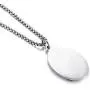 Rockyu Coin Necklace for Men Women Gold Plated Stainless Steel Coin Pendant Engraved Virgin Mary Christian Jewelry with Lattering Miraculous Medal Chain 24 Inch
