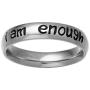 Ronliy Stainless Steel Ring I am Enough Inspiration Jewelry Strength Gift