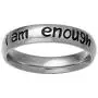 Ronliy Stainless Steel Ring I am Enough Inspiration Jewelry Strength Gift Ronliy Stainless Steel Ring I am Enough Inspiration Jewelry Strength Gift