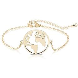 MIXIA Vintage Round Origami World Map Necklace Women Geometric Earth Globe Map Necklace Circle Pendants Choker Jewelry 18''