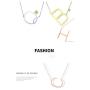 Fashionalife Birthday Gift for Girls Necklace for Women 26 Letters Initial Pendant Script Stainless Steel Jewelry