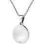 AeraVida Circle Eye of Horus Egyptian Symbol .925 Sterling Silver Pendant Necklace