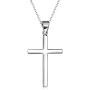 925 Sterling Silver Cross Pendant Necklace for Women Teen Girls Christian Easter Gifts, with Gift Box